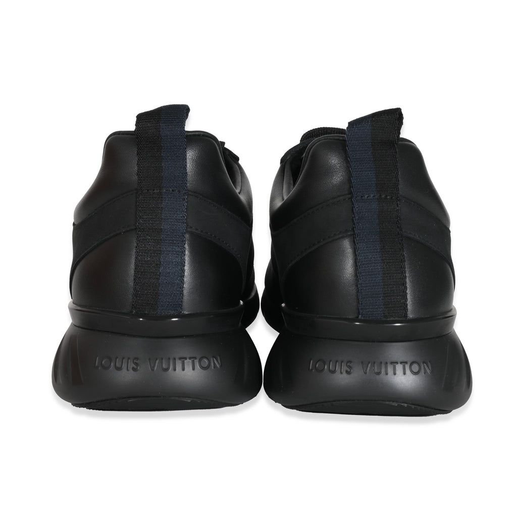 Louis Vuitton Black Damier Nylon Nubuck Fastlane Sneakers
