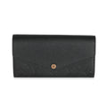 Louis Vuitton Louis Vuitton Black Empreinte Sarah Wallet