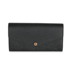 Louis Vuitton Louis Vuitton Black Empreinte Sarah Wallet