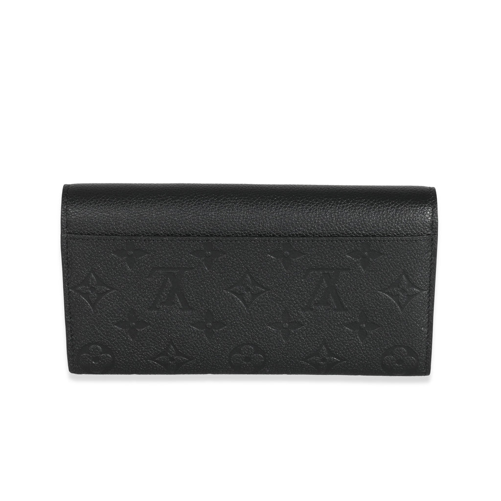 Louis Vuitton Louis Vuitton Black Empreinte Sarah Wallet
