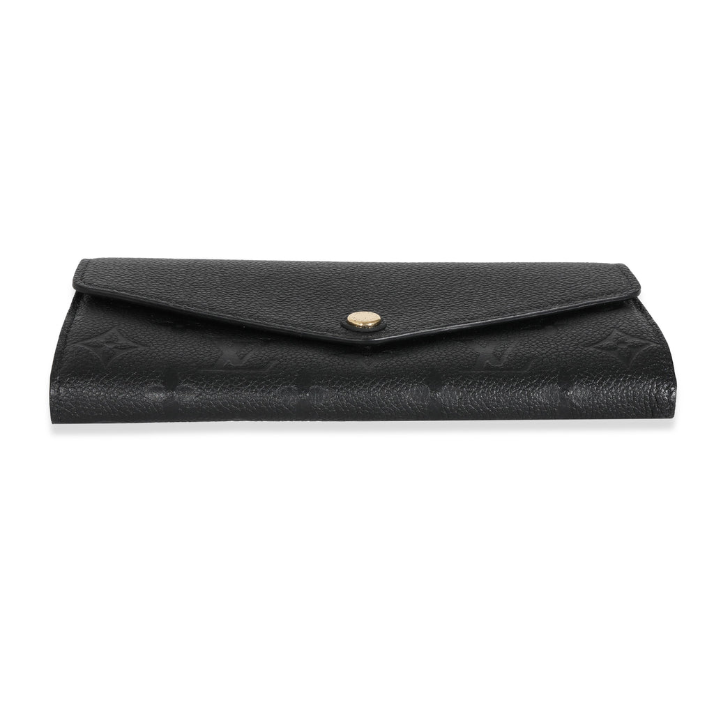 Louis Vuitton Louis Vuitton Black Empreinte Sarah Wallet