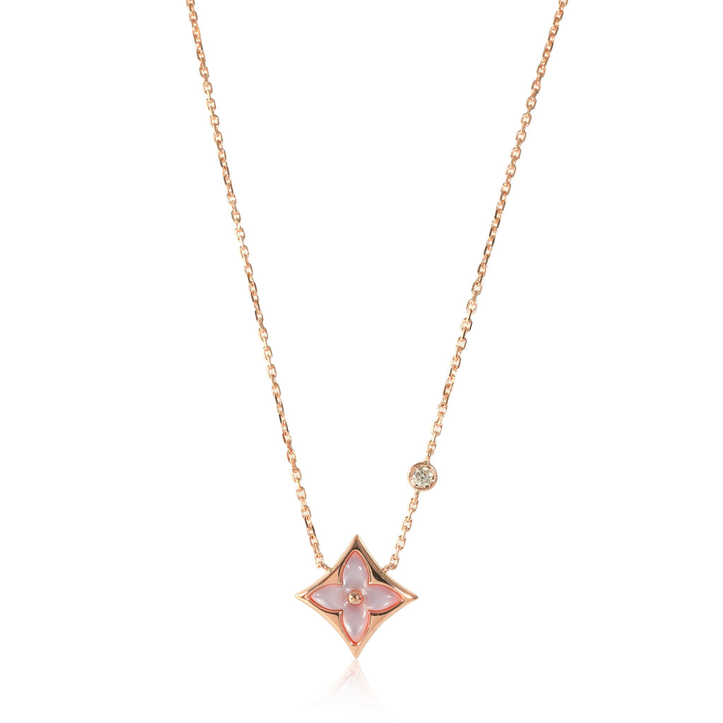 Louis Vuitton Louis Vuitton Color Blossom BB Mother Of Pearl Diamond Star Pendant in 18K RG