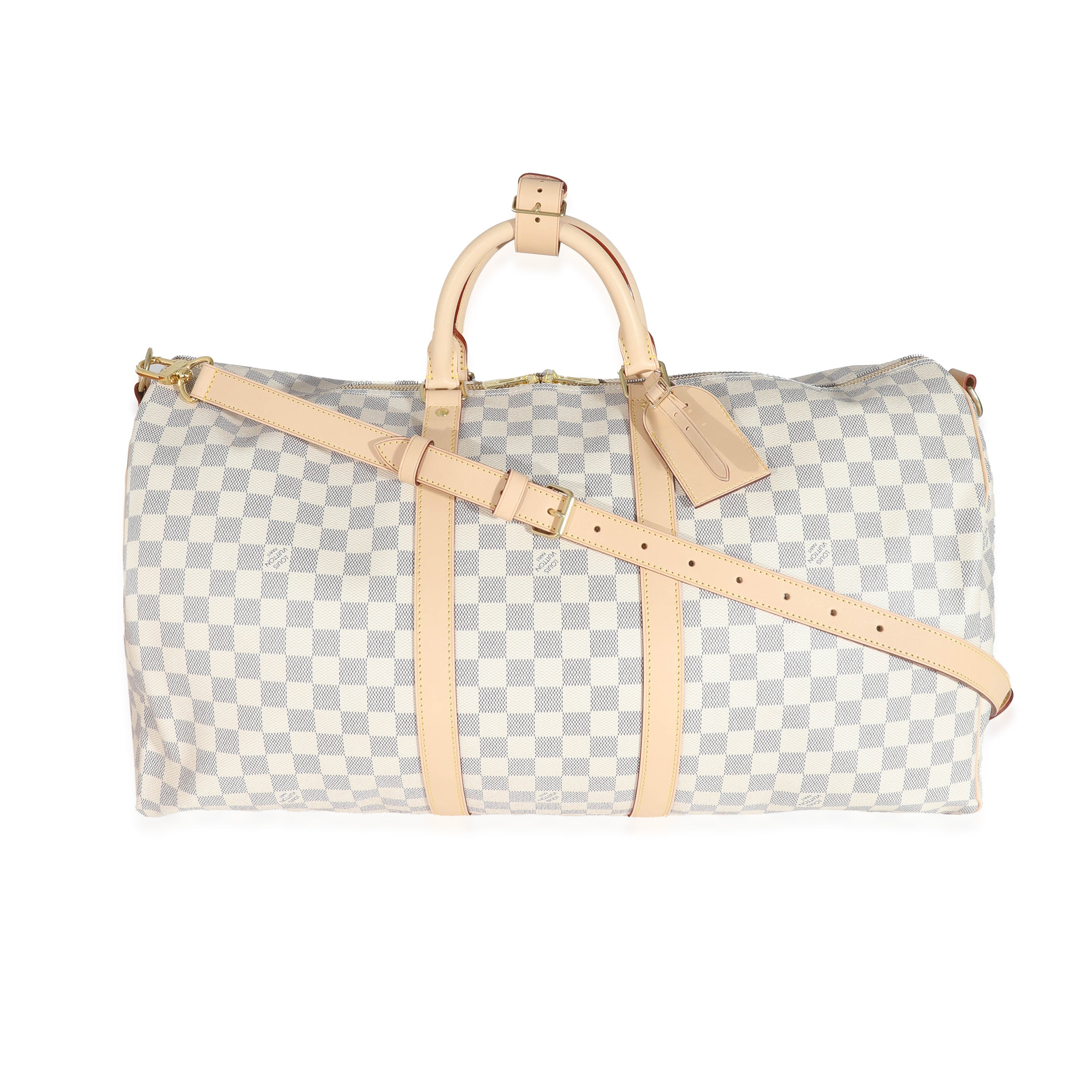 Louis Vuitton Louis Vuitton Damier Azur Canvas Keepall Bandoulière 55