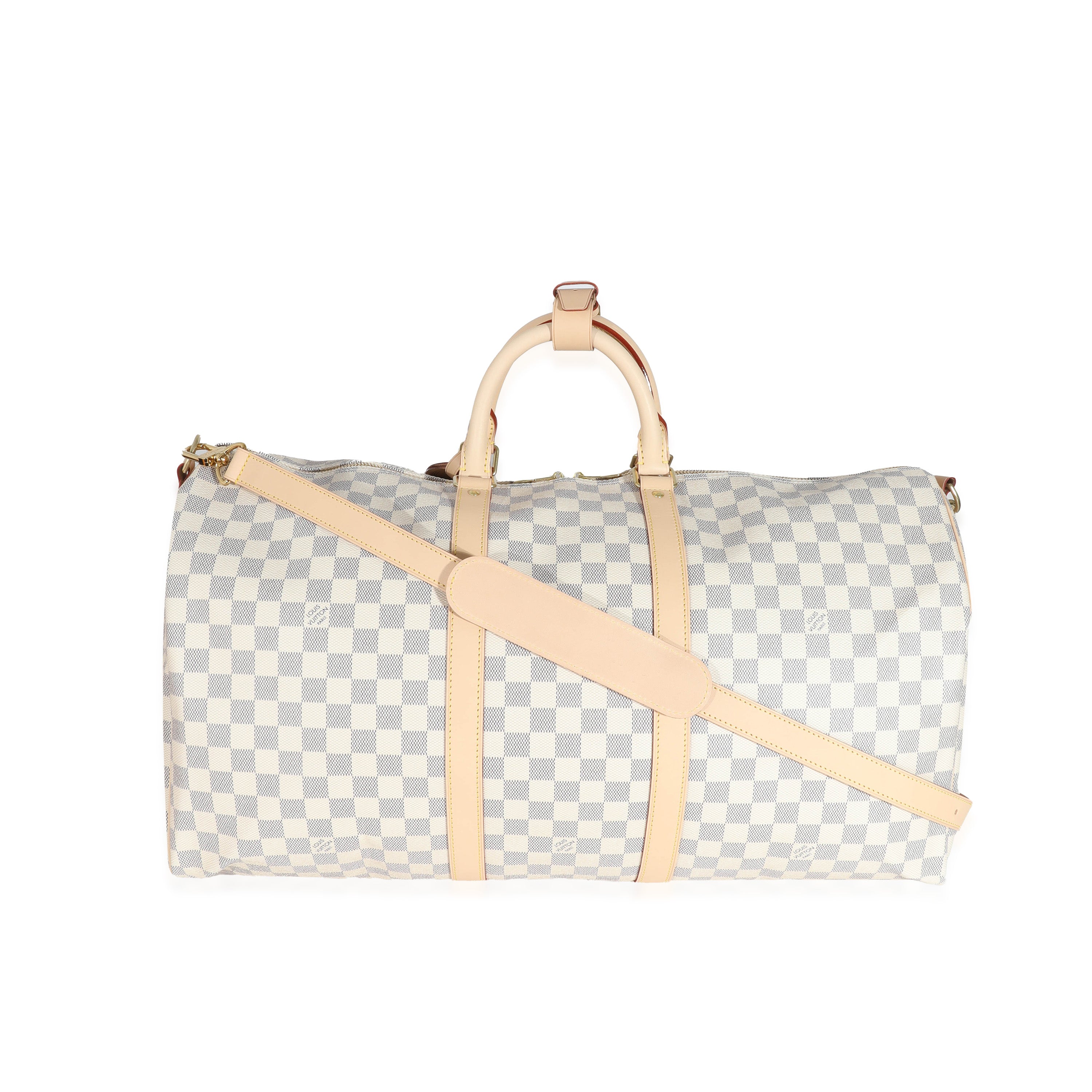 Louis Vuitton Louis Vuitton Damier Azur Canvas Keepall Bandoulière 55