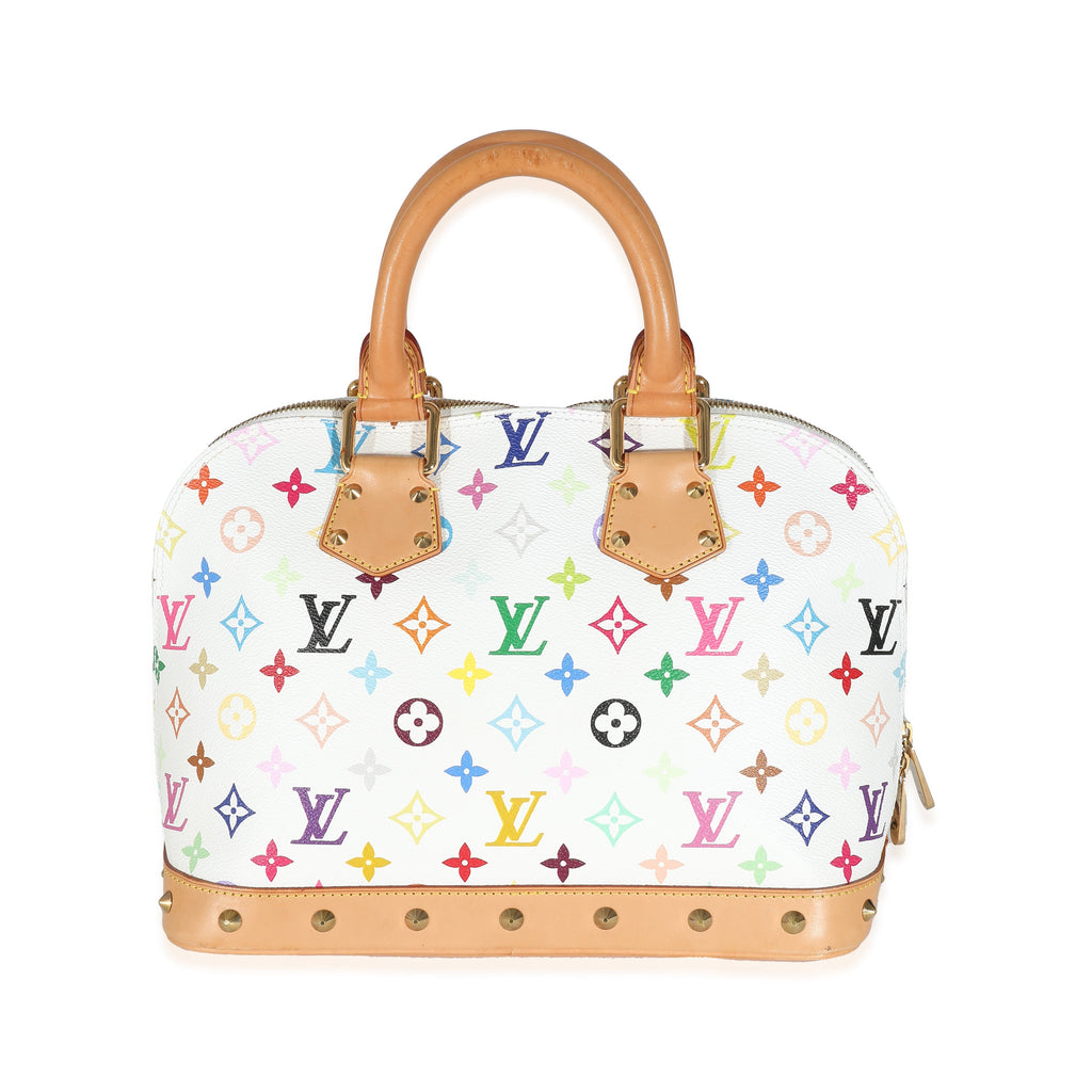 Louis Vuitton x Takashi Murakami White Monogram Multicolore Canvas Alma PM