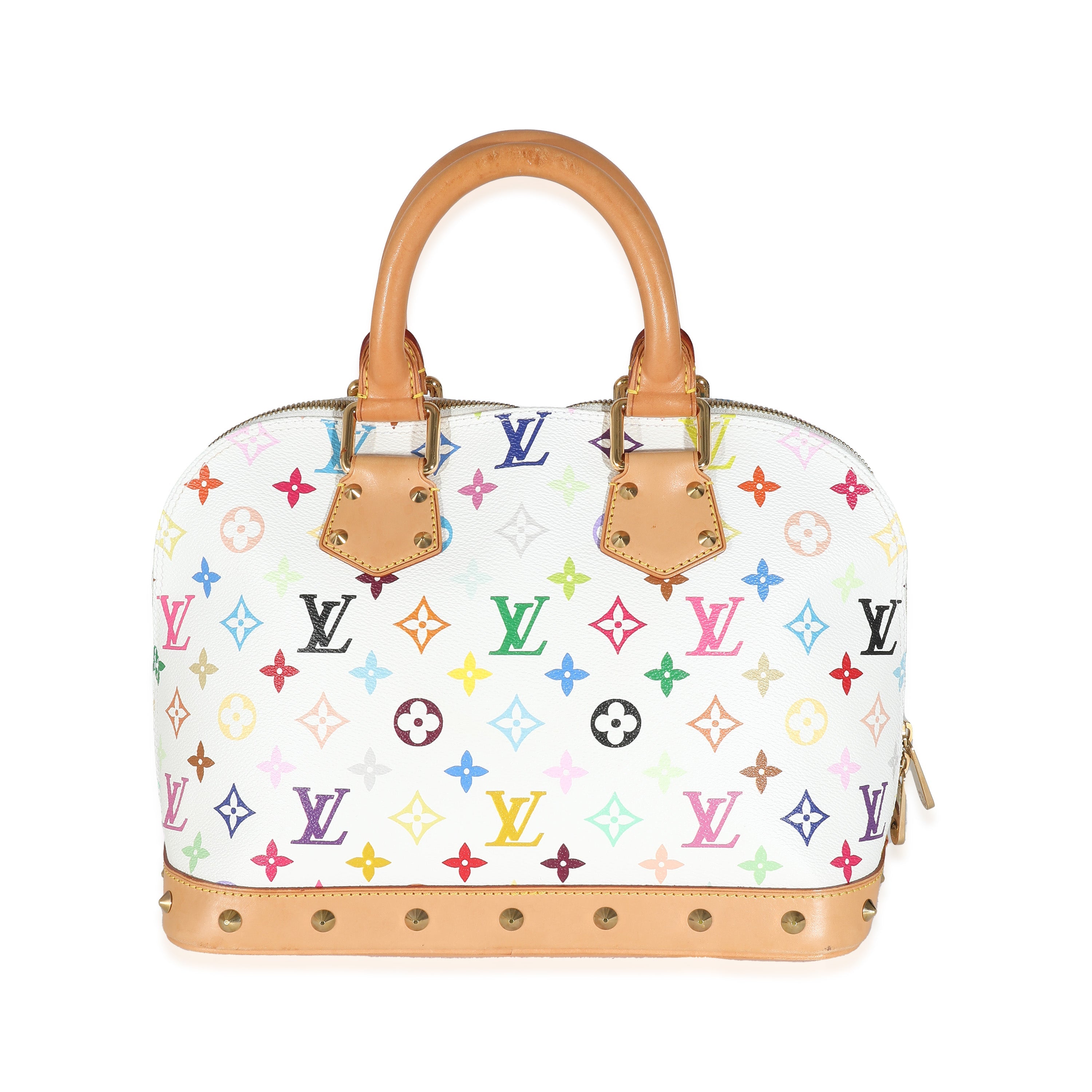 Louis Vuitton x Takashi Murakami White Monogram Multicolore Canvas Alma PM