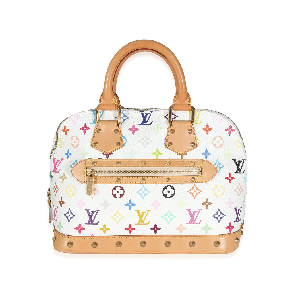 Louis Vuitton x Takashi Murakami White Monogram Multicolore Canvas Alma PM