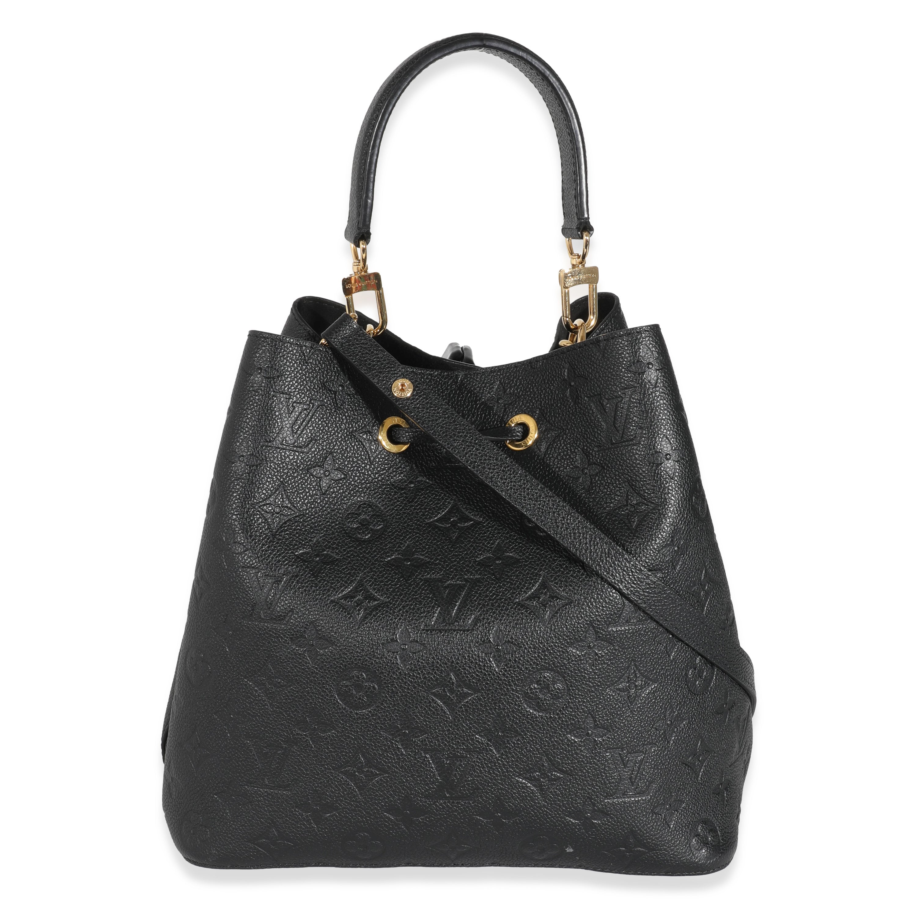 Louis Vuitton Louis Vuitton Black Monogram Empreinte NéoNoé MM