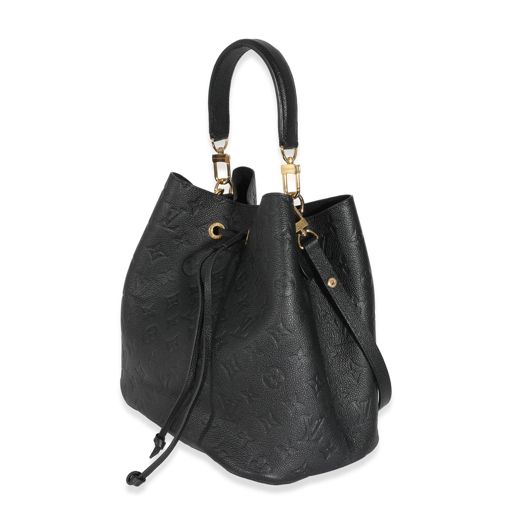 Louis Vuitton Louis Vuitton Black Monogram Empreinte NéoNoé MM