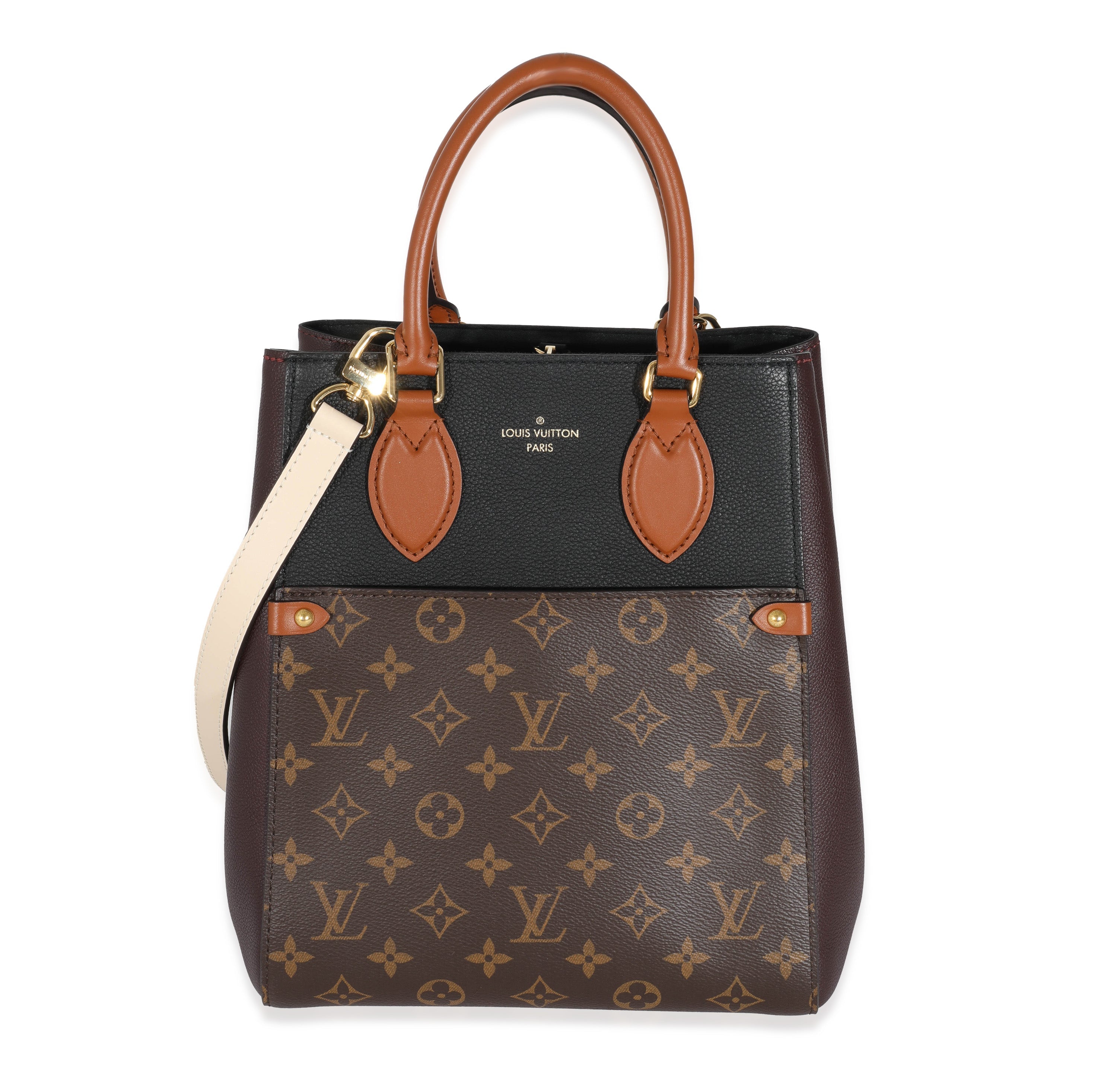 Louis Vuitton Louis Vuitton Monogram Canvas Calfskin Fold Tote MM