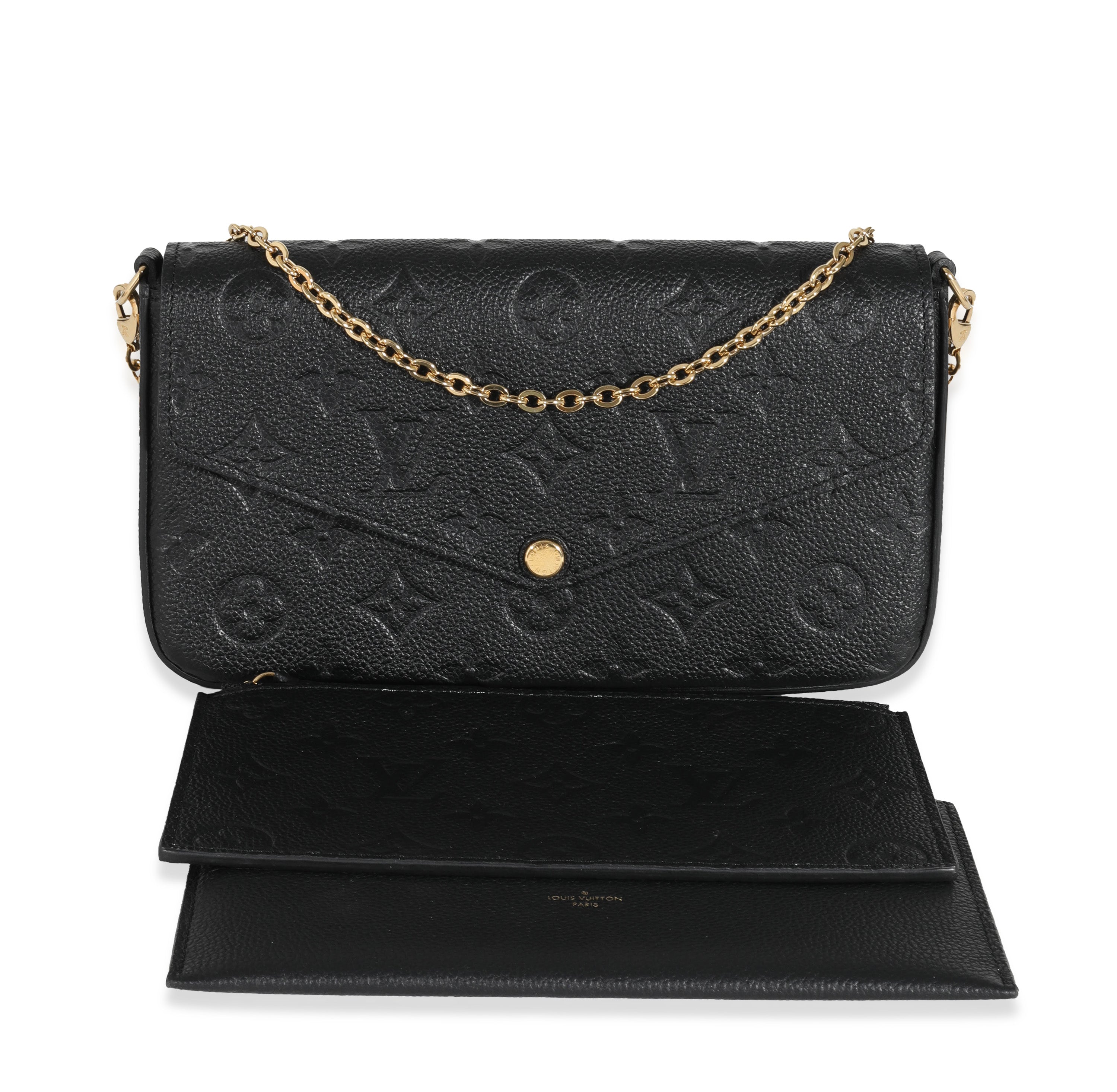 Louis Vuitton Louis Vuitton Black Monogram Empreinte Félicie Pochette