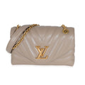 Louis Vuitton Louis Vuitton Dark Taupe Quilted Calf New Wave Chain MM