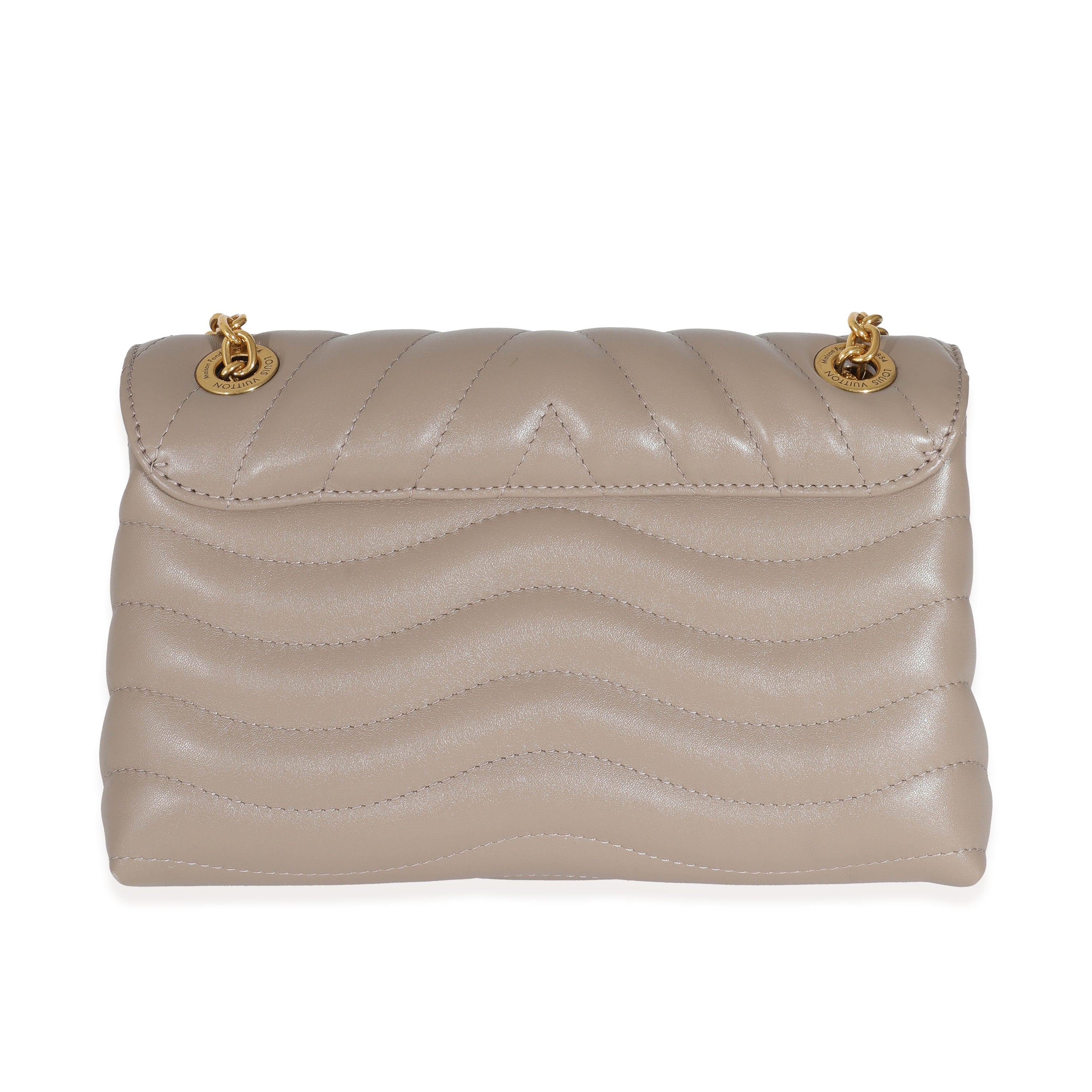 Louis Vuitton Louis Vuitton Dark Taupe Quilted Calf New Wave Chain MM