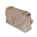 Louis Vuitton Louis Vuitton Dark Taupe Quilted Calf New Wave Chain MM