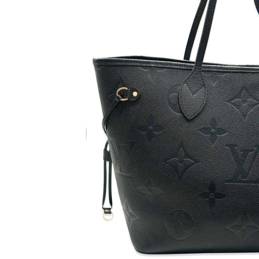 Louis Vuitton Louis Vuitton Black Monogram Empreinte Neverfull MM