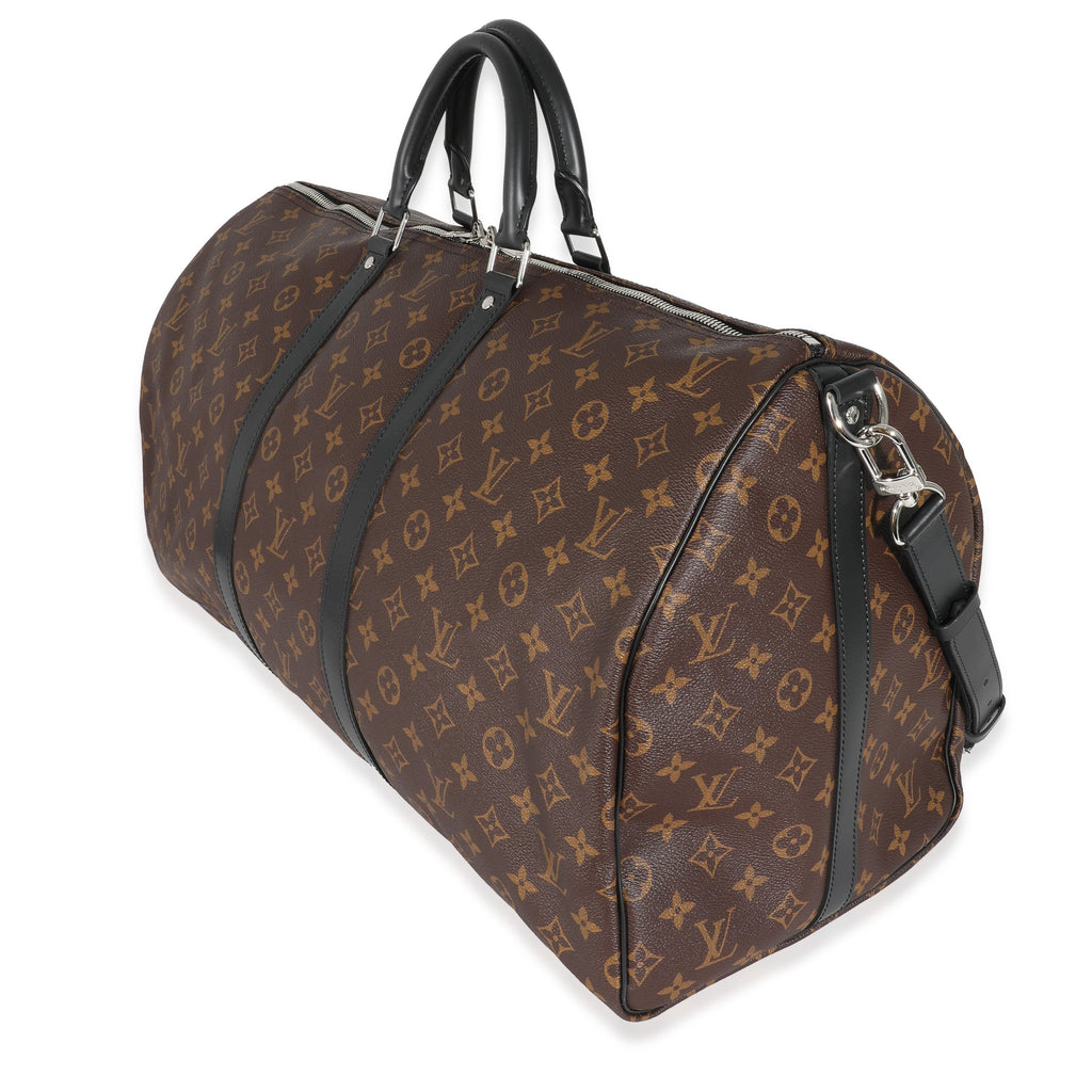 Louis Vuitton Louis Vuitton Monogram Macassar Keepall Bandoulière 55