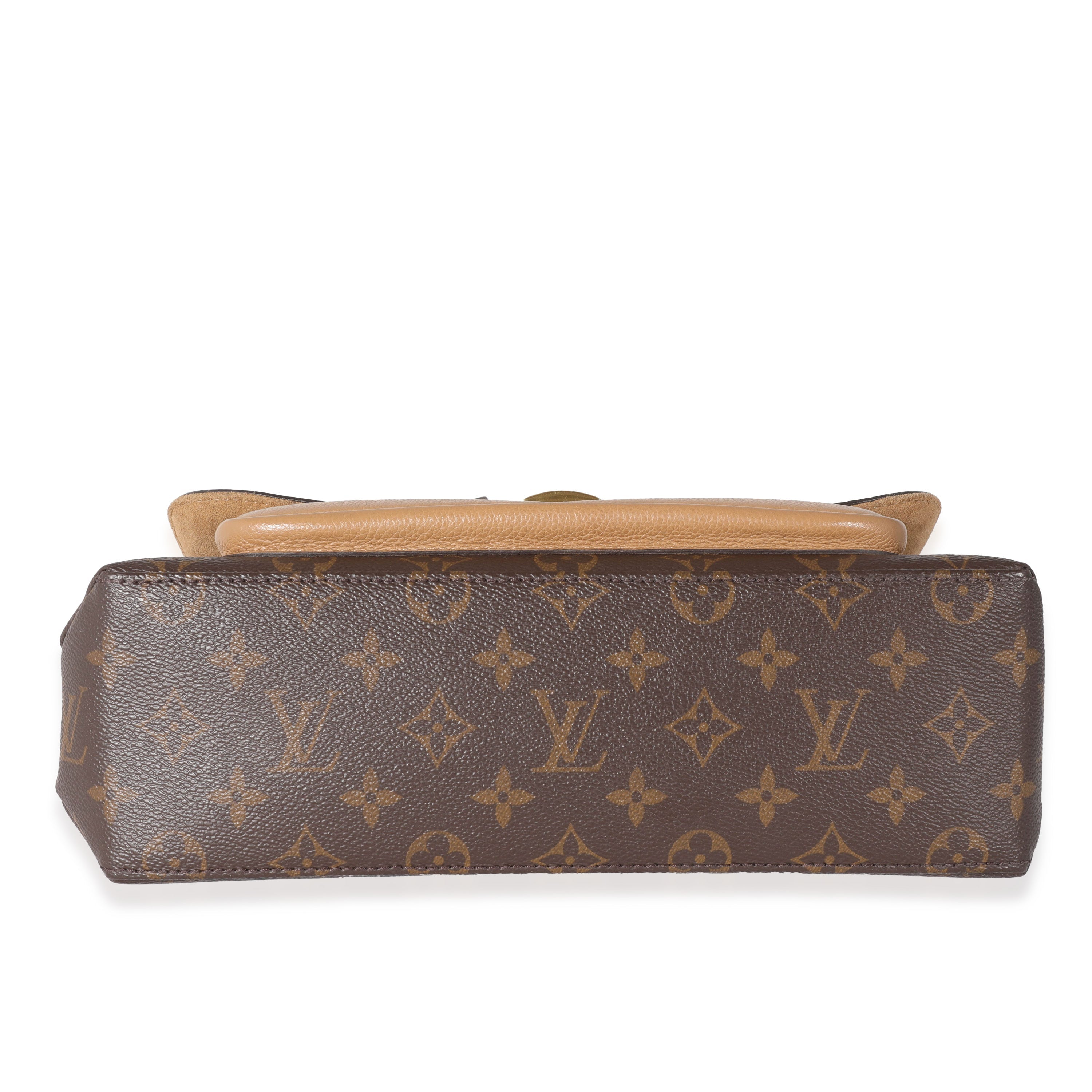 Louis Vuitton Louis Vuitton Sesame Leather Monogram Canvas Marignan Bag