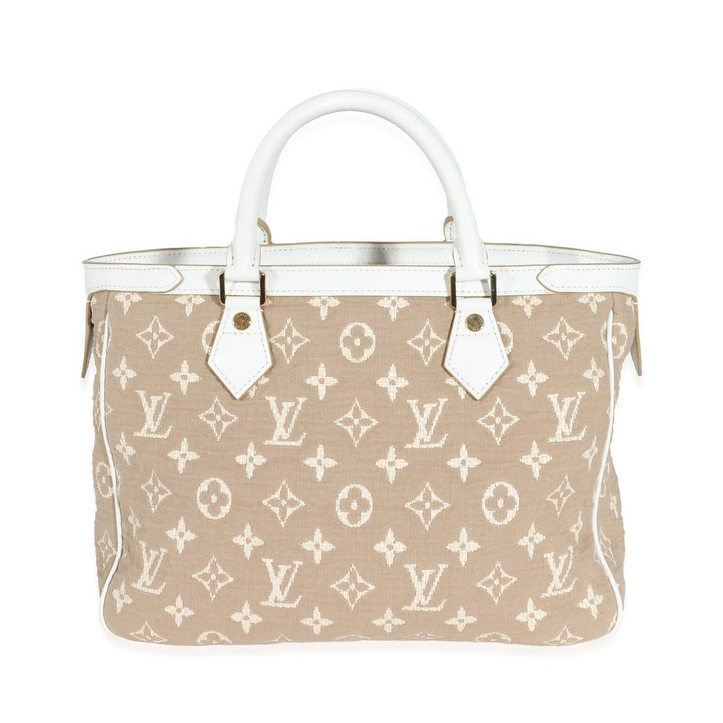 Louis Vuitton Louis Vuitton Blanc Monogram Jacquard Sabbia Cabas MM
