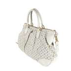 Louis Vuitton Louis Vuitton White Blue Mini Lin Croisette Marina GM