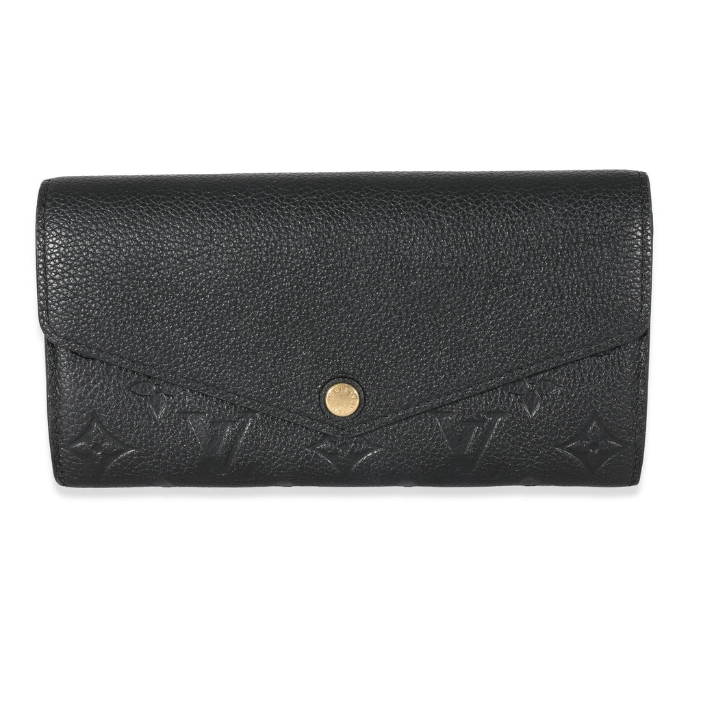 Louis Vuitton Louis Vuitton Black Empreinte Sarah Wallet