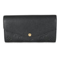 Louis Vuitton Louis Vuitton Black Empreinte Sarah Wallet