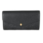 Louis Vuitton Louis Vuitton Black Empreinte Sarah Wallet