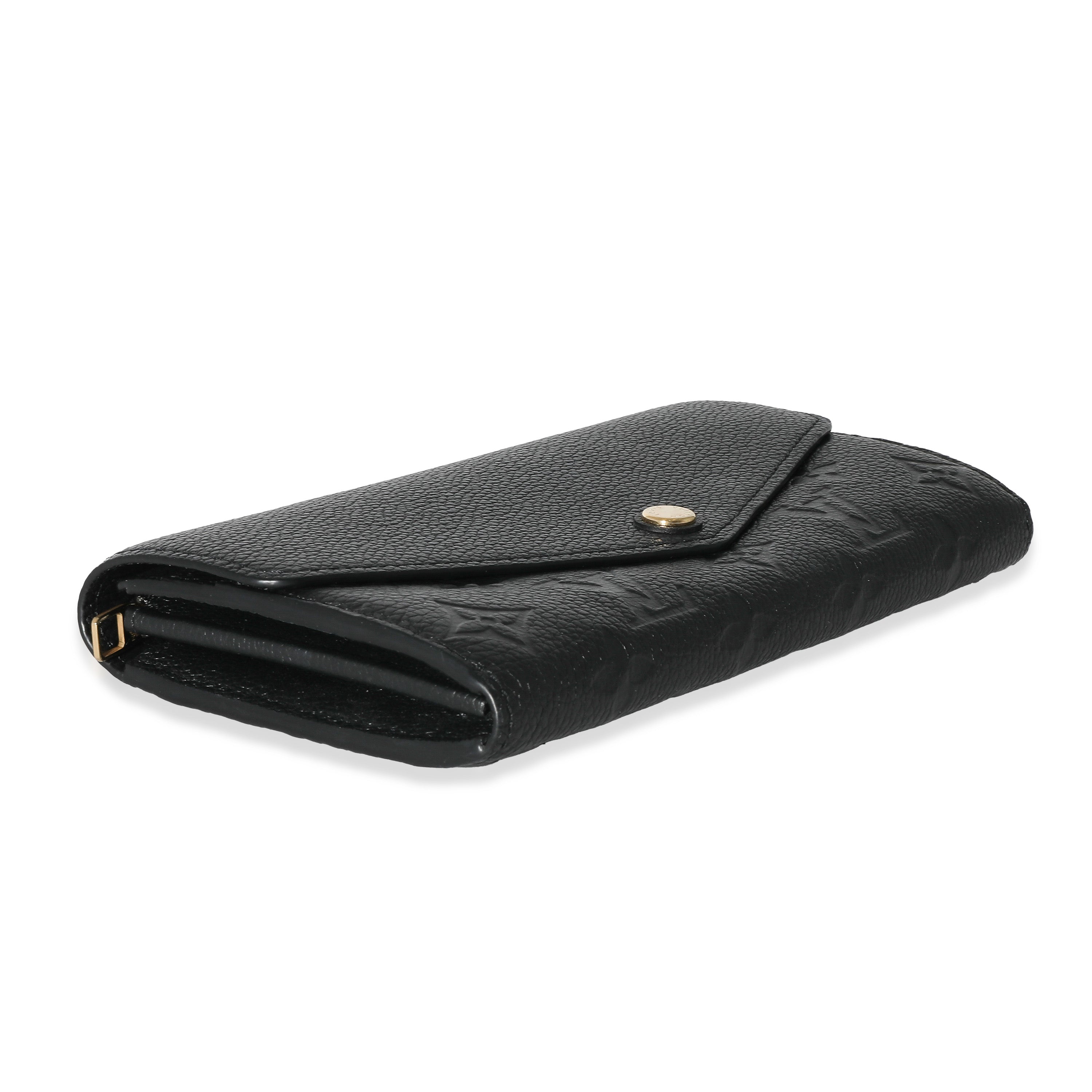 Louis Vuitton Louis Vuitton Black Empreinte Sarah Wallet