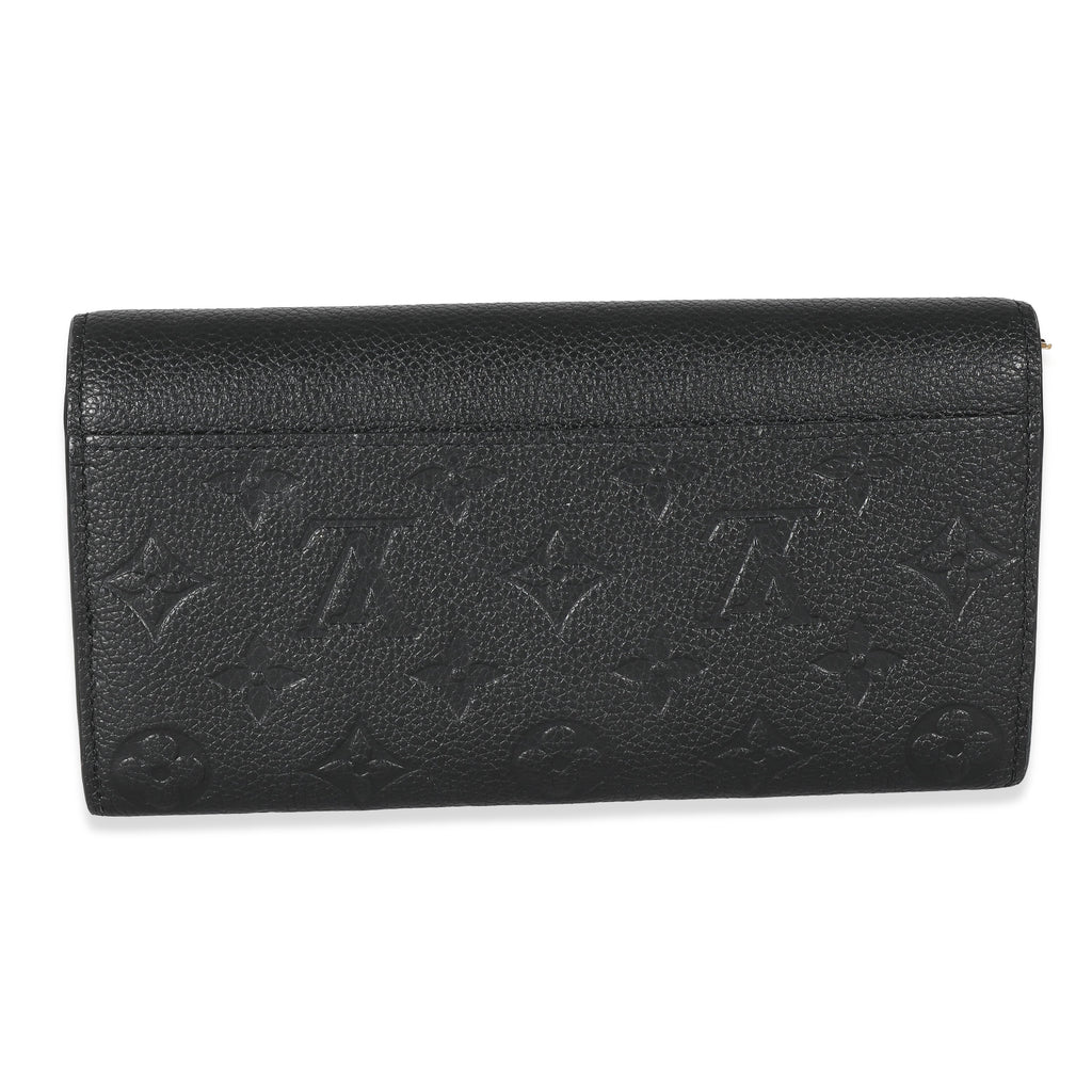 Louis Vuitton Louis Vuitton Black Empreinte Sarah Wallet