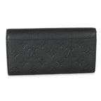 Louis Vuitton Louis Vuitton Black Empreinte Sarah Wallet