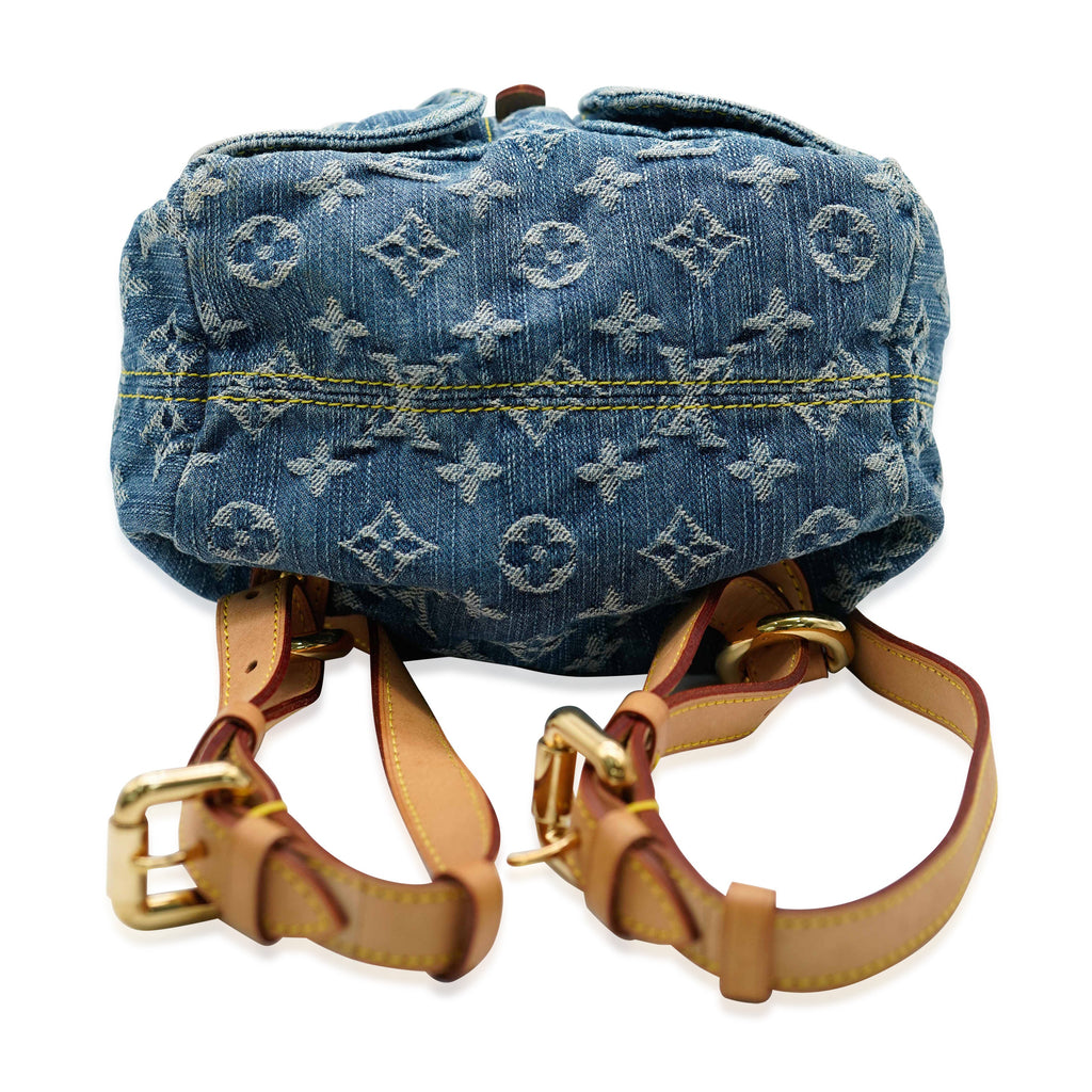 Louis Vuitton Louis Vuitton Blue Monogram Denim Sac a Dos PM