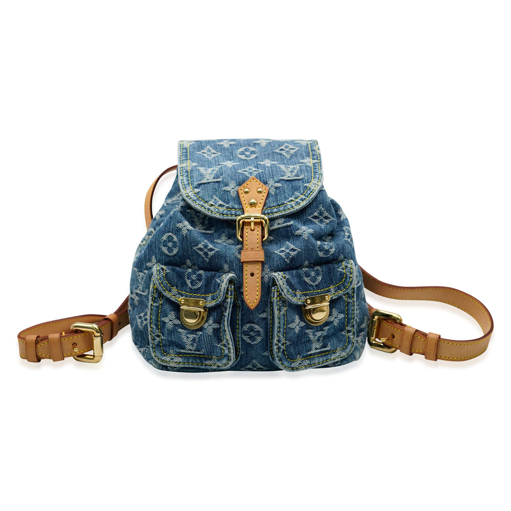 Louis Vuitton Louis Vuitton Blue Monogram Denim Sac a Dos PM