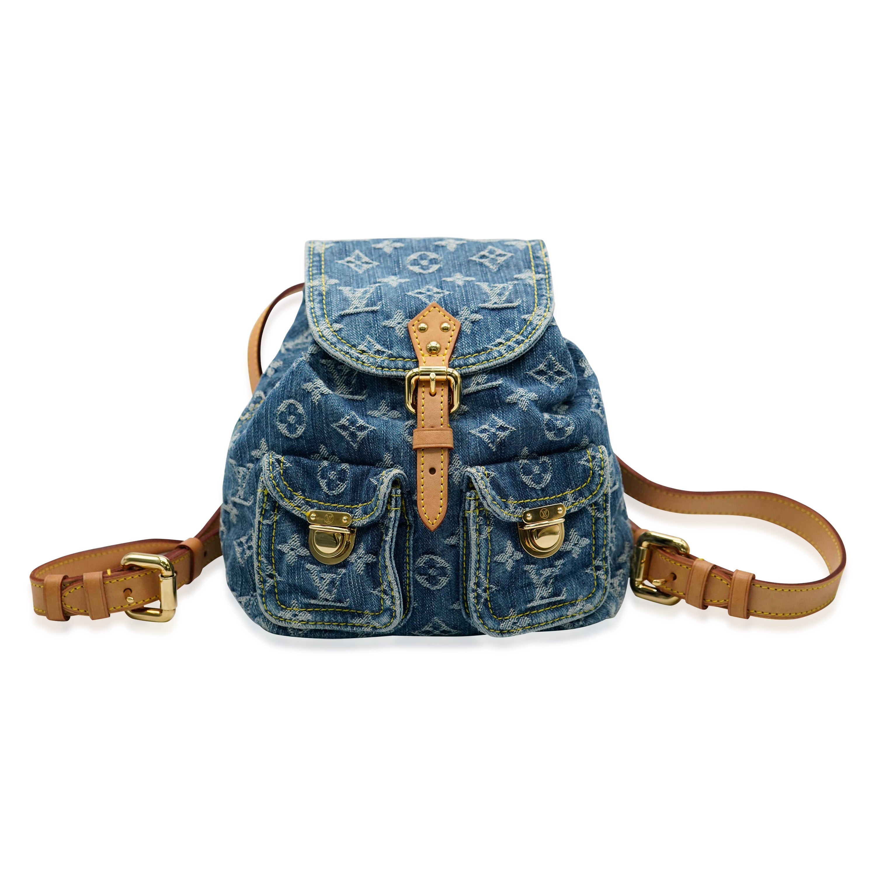 Louis Vuitton Louis Vuitton Blue Monogram Denim Sac a Dos PM