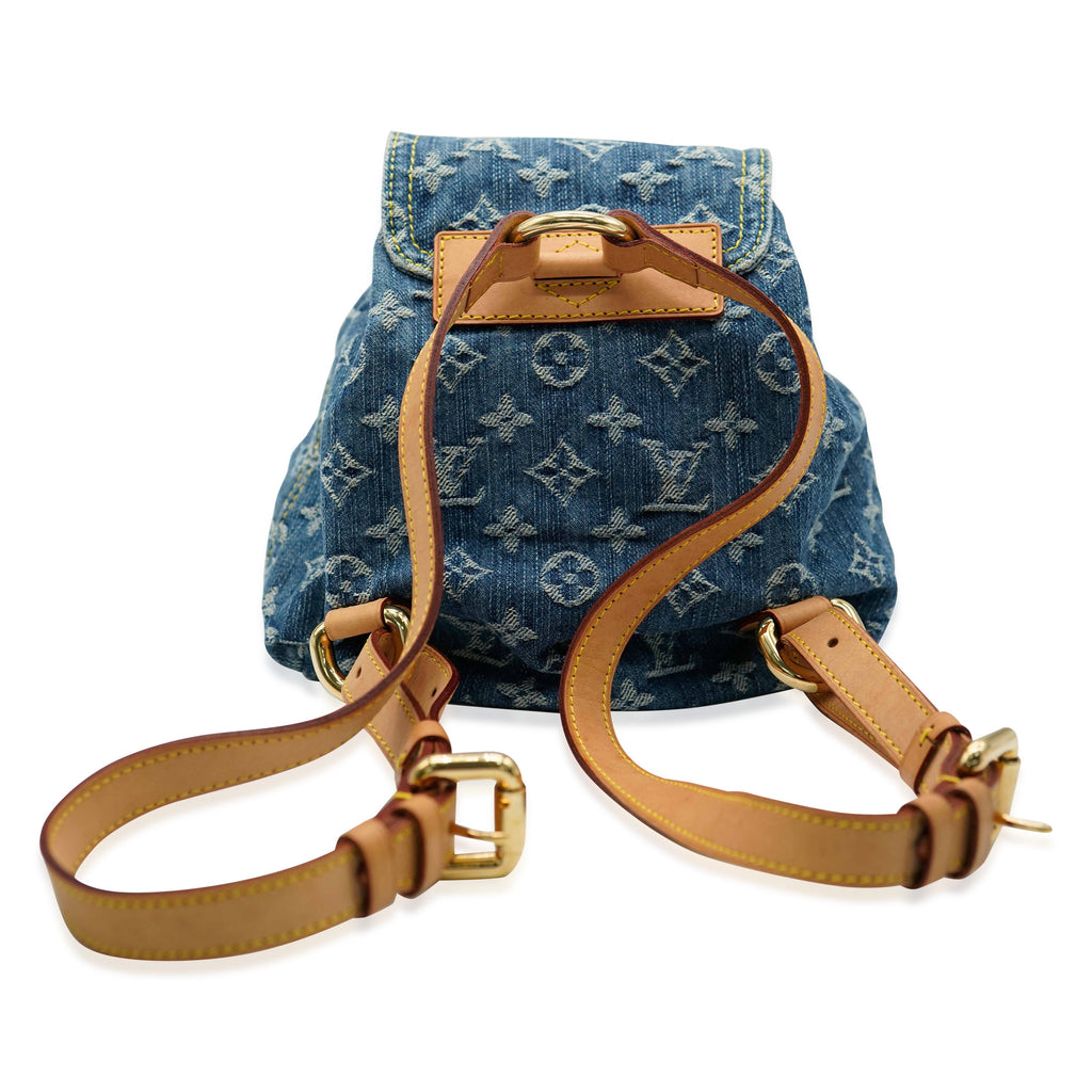 Louis Vuitton Louis Vuitton Blue Monogram Denim Sac a Dos PM