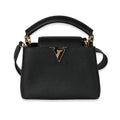 Louis Vuitton Louis Vuitton Black Taurillon Mini Capucines