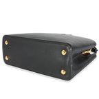 Louis Vuitton Black Taurillon Capucines MM