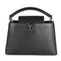 Louis Vuitton Black Taurillon Capucines MM