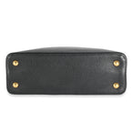 Louis Vuitton Black Taurillon Capucines MM