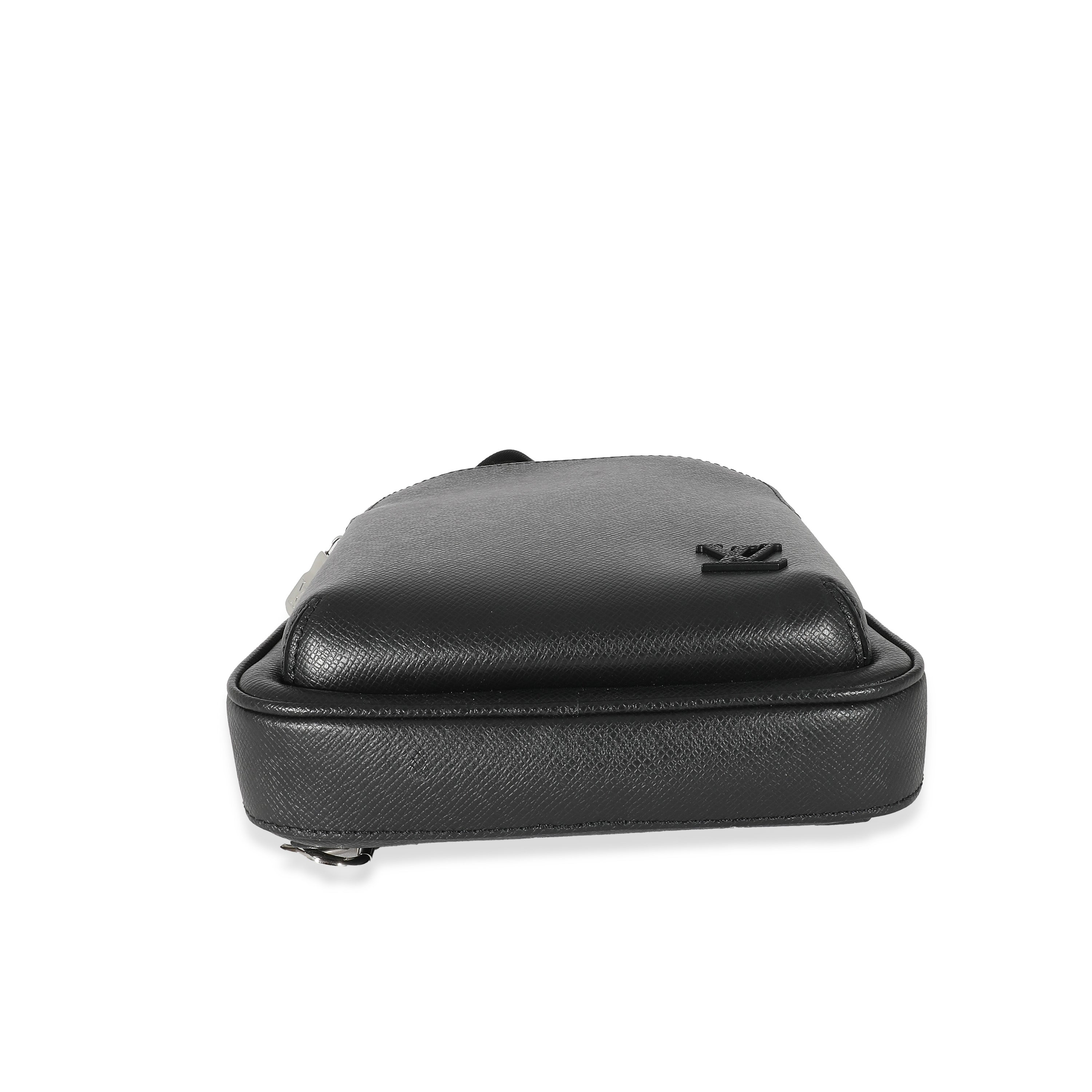 Louis Vuitton Louis Vuitton Black Taiga Avenue Sling Bag