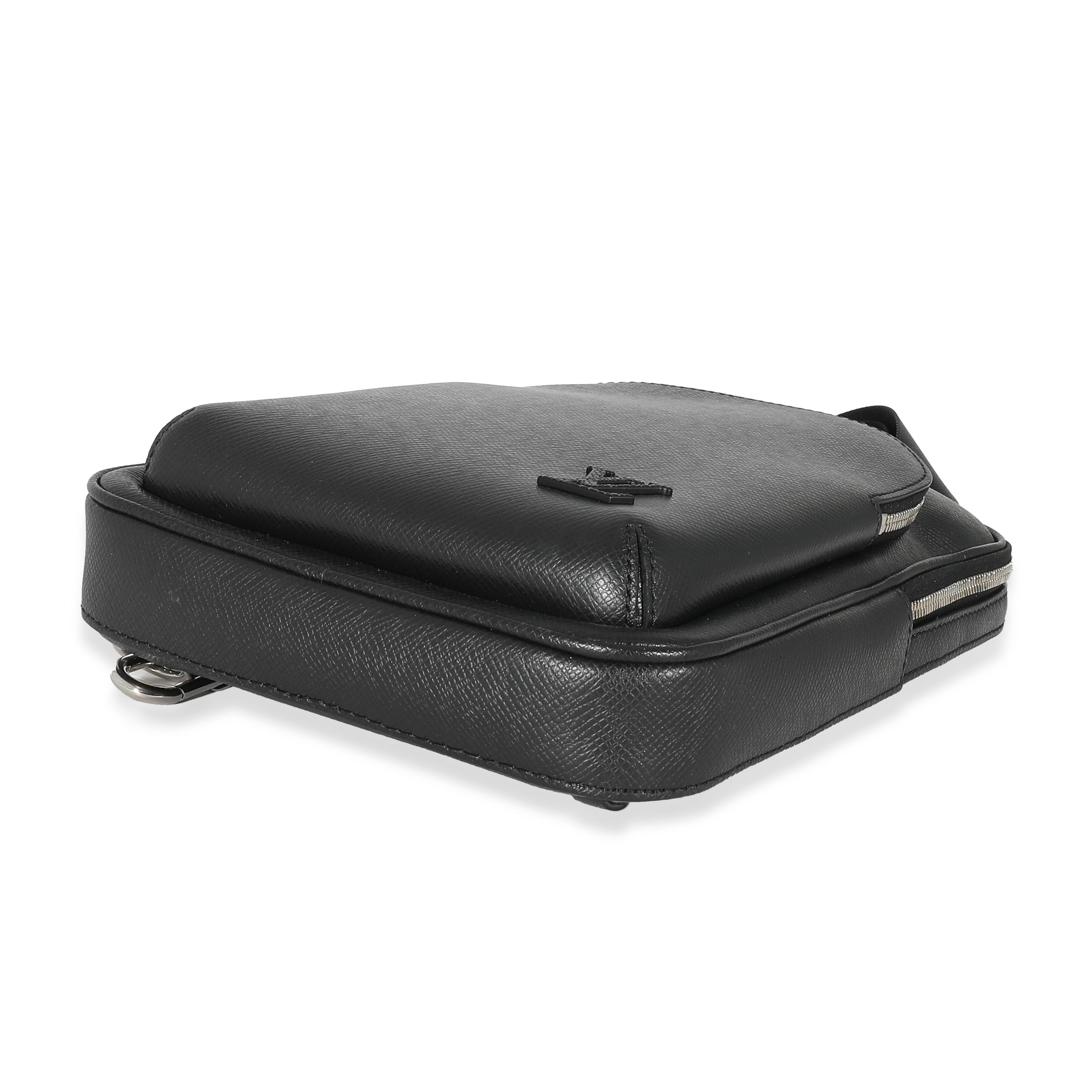 Louis Vuitton Louis Vuitton Black Taiga Avenue Sling Bag