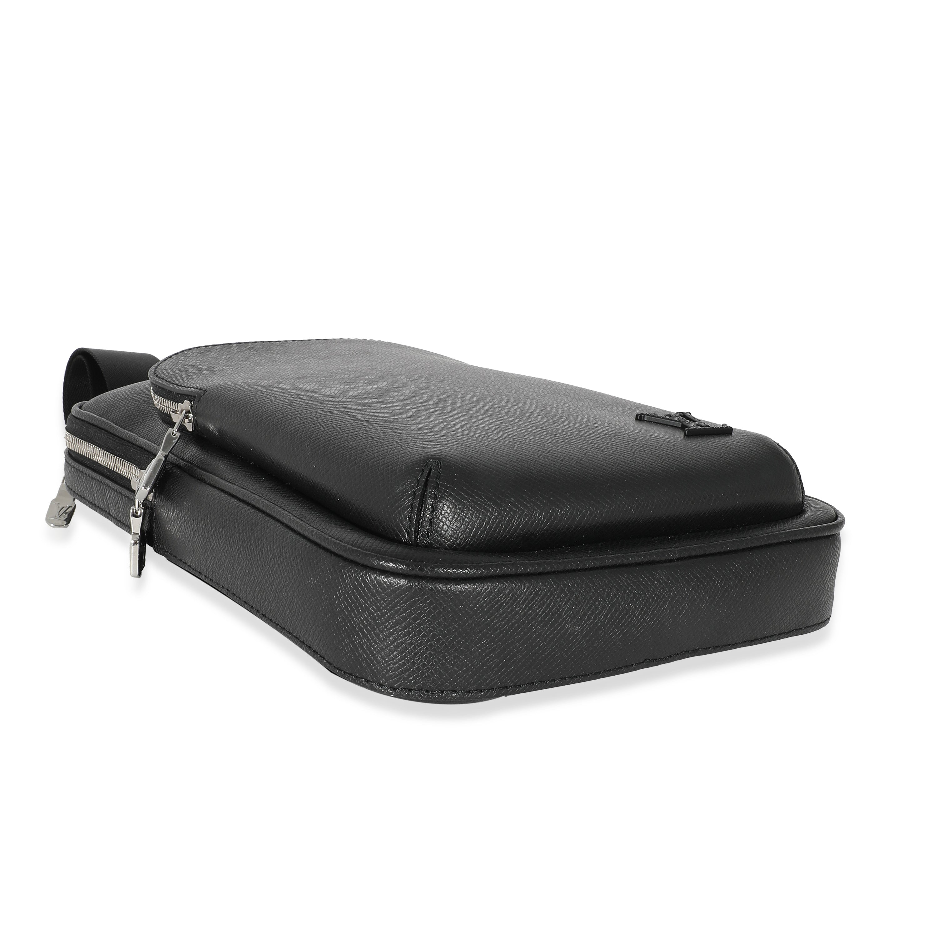 Louis Vuitton Louis Vuitton Black Taiga Avenue Sling Bag