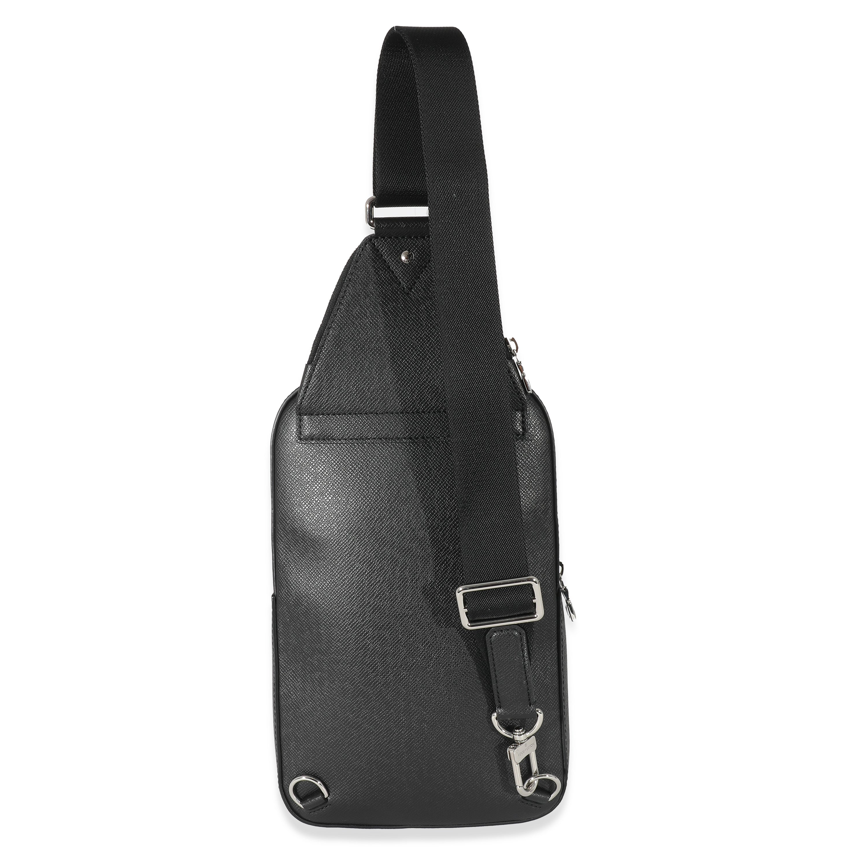 Louis Vuitton Louis Vuitton Black Taiga Avenue Sling Bag