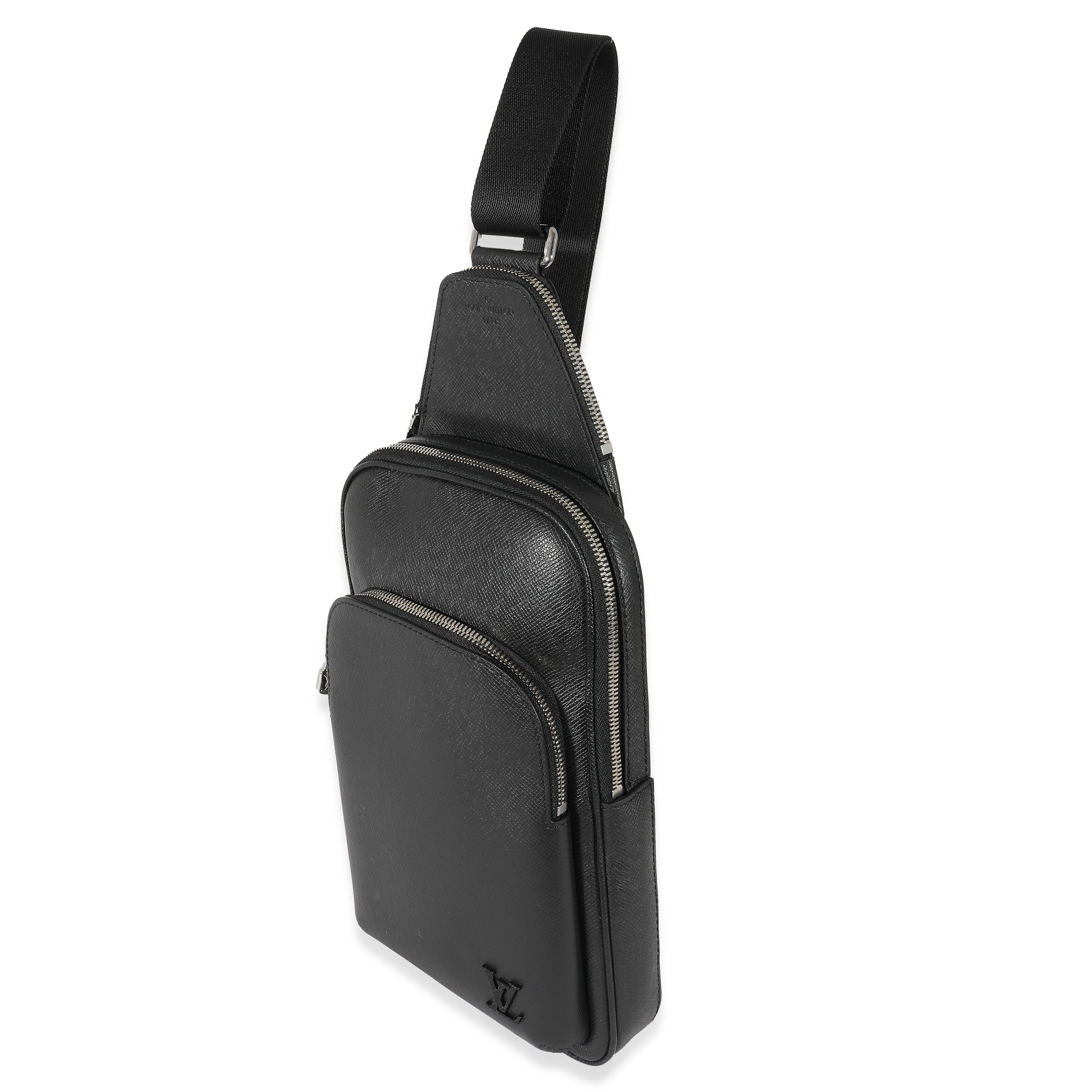 Louis Vuitton Louis Vuitton Black Taiga Avenue Sling Bag