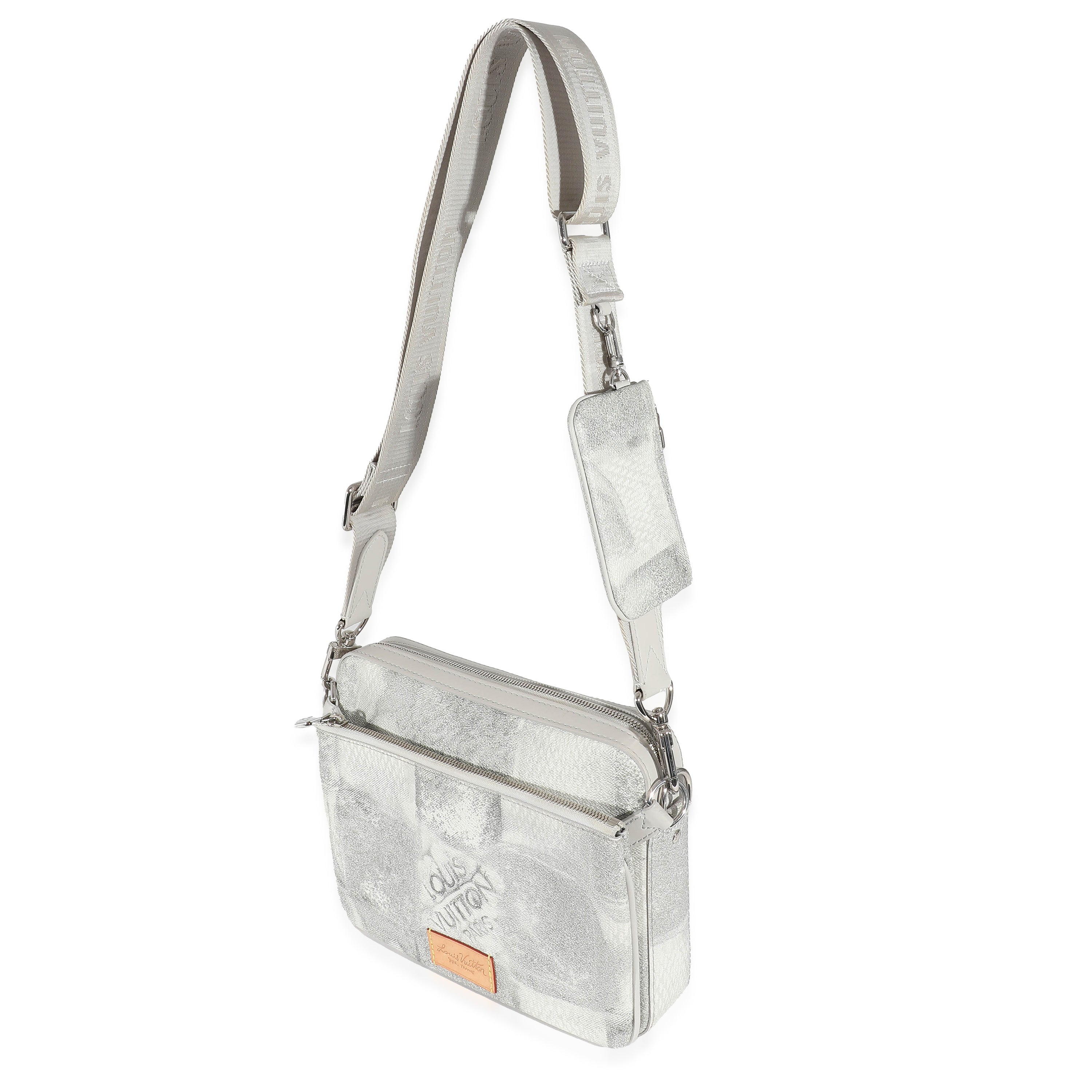 Louis Vuitton Louis Vuitton Stone Gray Damier Salt Canvas Trio Messenger