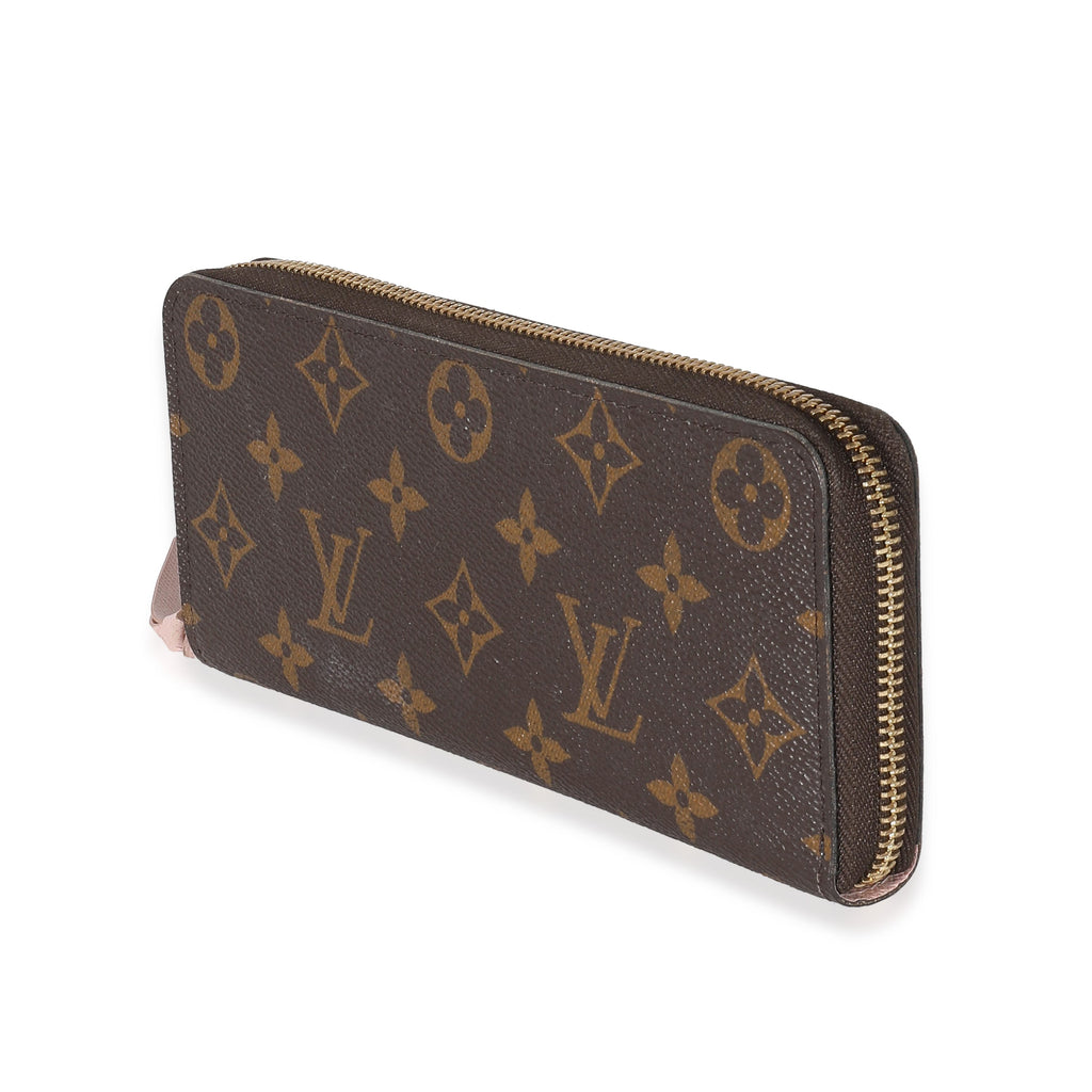 Louis Vuitton Louis Vuitton Monogram Canvas Rose Ballerine Clemence Wallet