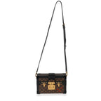 Louis Vuitton Louis Vuitton Monogram Canvas Black Calfskin Petite Malle
