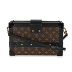 Louis Vuitton Louis Vuitton Monogram Canvas Black Calfskin Petite Malle