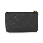 Louis Vuitton Louis Vuitton Black Empreinte Romy Card Holder