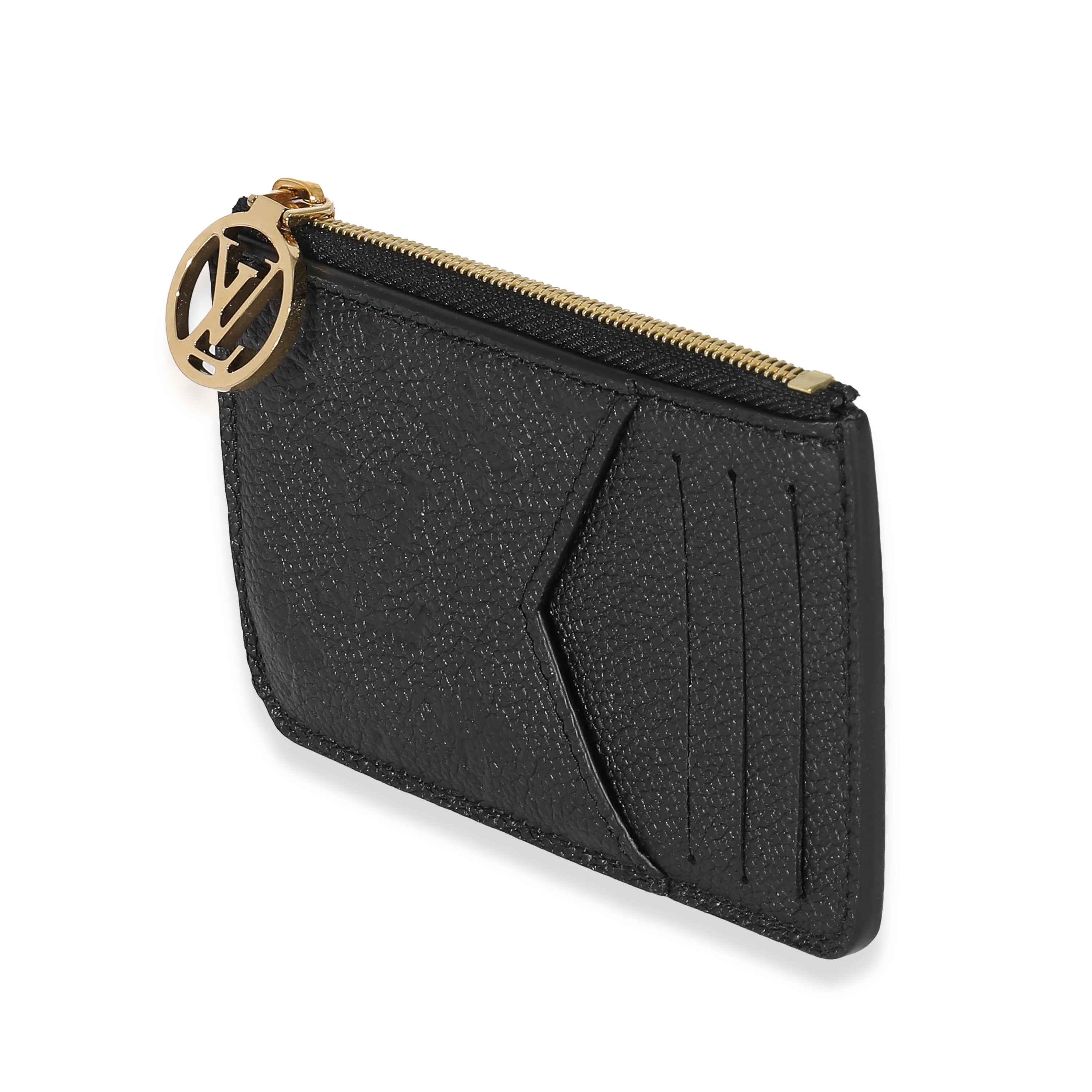 Louis Vuitton Louis Vuitton Black Empreinte Romy Card Holder