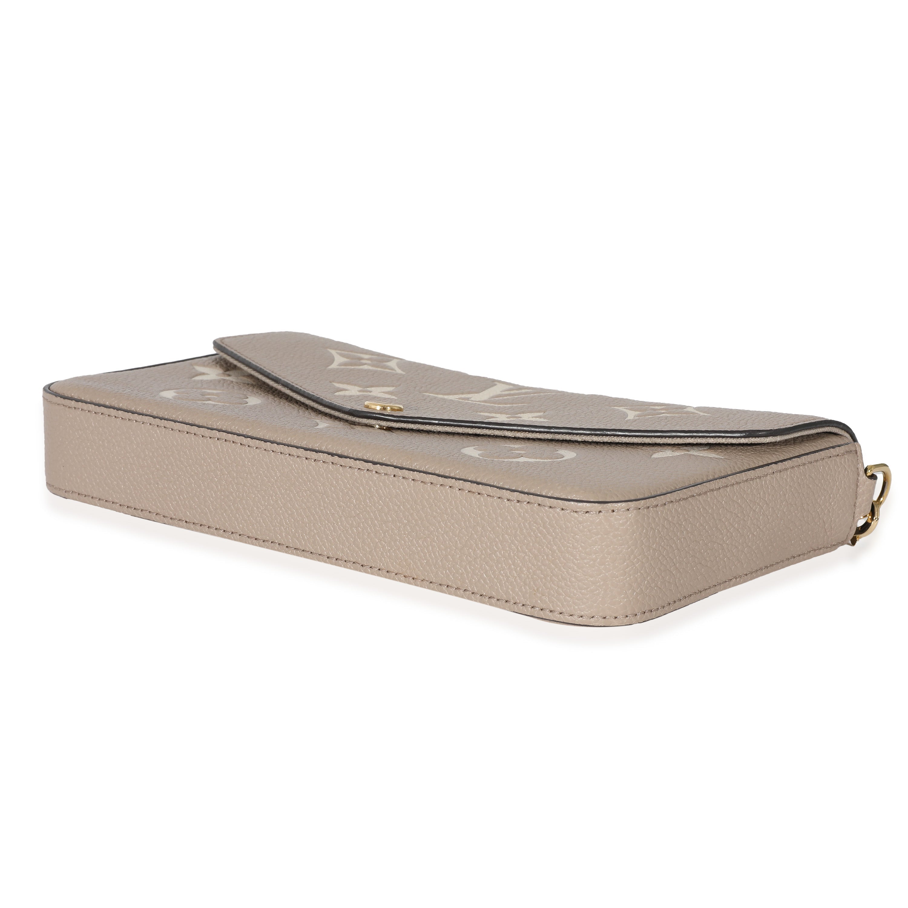 Louis Vuitton Louis Vuitton Tourterelle Creme Empreinte Monogram Giant Félicie Pochette