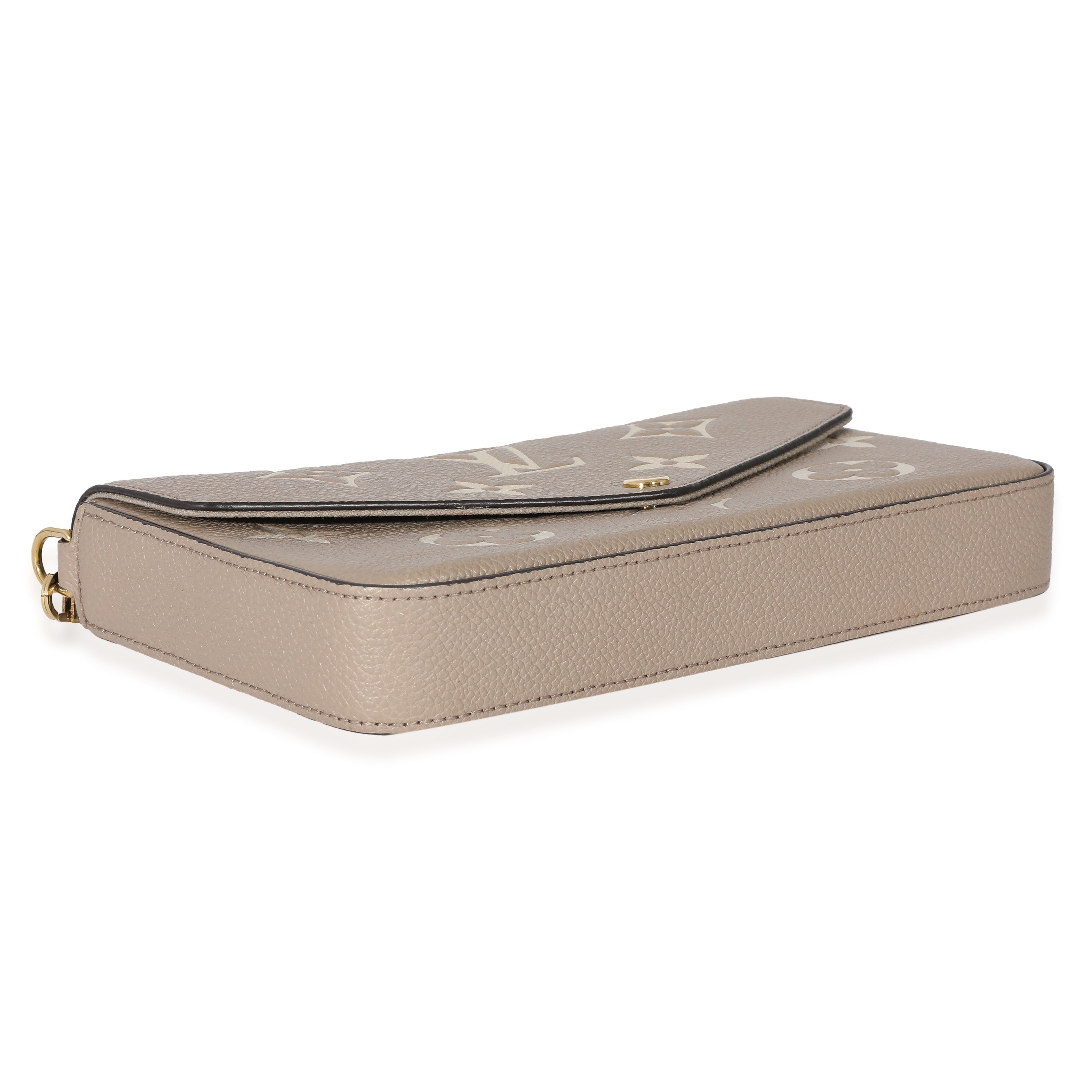 Louis Vuitton Louis Vuitton Tourterelle Creme Empreinte Monogram Giant Félicie Pochette